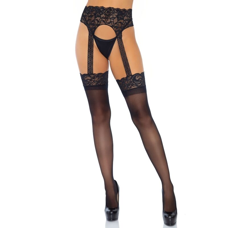 LEG AVENUE - MEDIAS CON LIGUERO OPACAS TALLA ÚNICA - Imagen 3