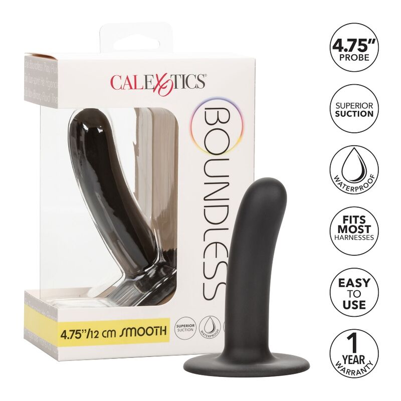 CALEXOTICS - BOUNDLESS DILDO LISO 12 CM COMPATIBLE CON ARNÉS - Imagen 3