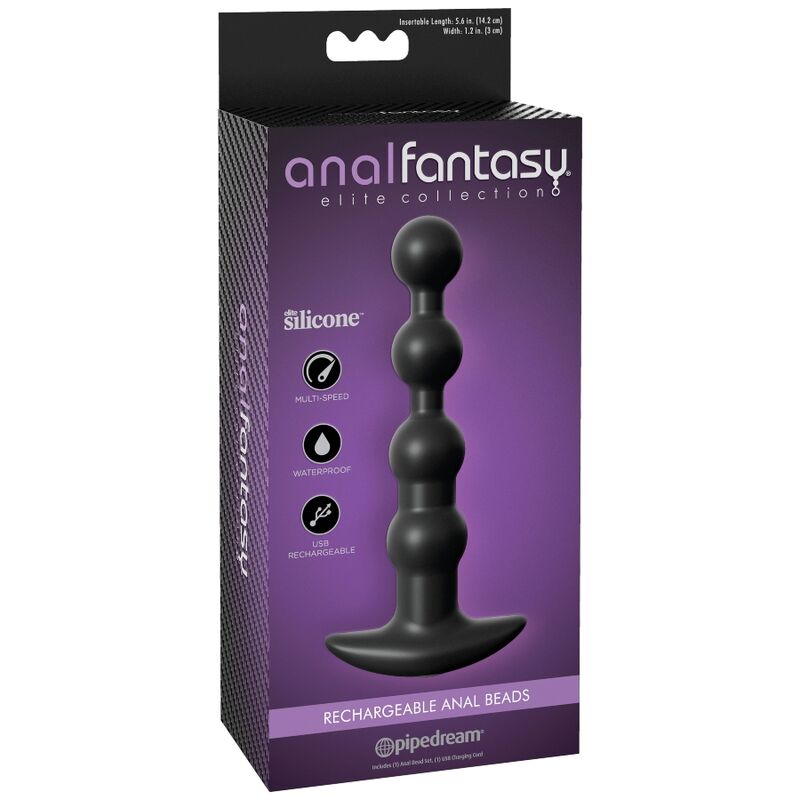 ANAL FANTASY ELITE – BOLAS ANALES VIBRADORAS RECARGABLES DE SILICONA - Imagen 3