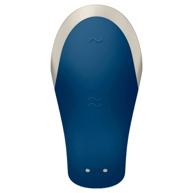 SATISFYER - APP DOUBLE LOVE VIBRADOR PAREJAS LUXURY AZUL - Imagen 5