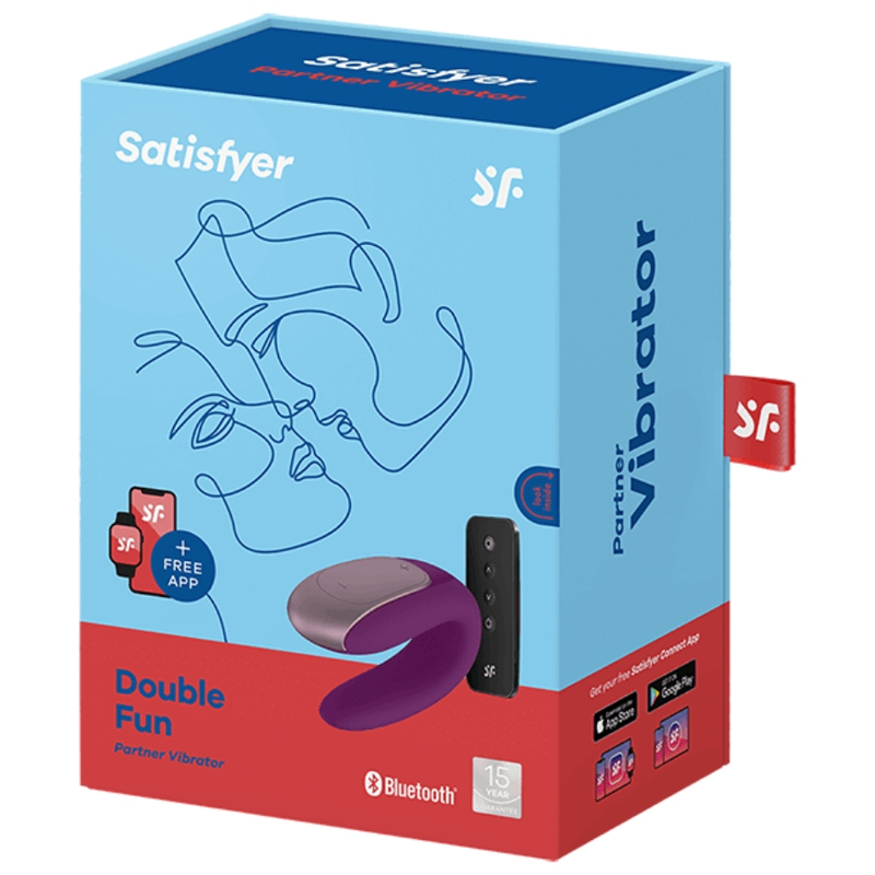 SATISFYER - DOUBLE FUN PARTNER VIBRADOR LILA - Imagen 3