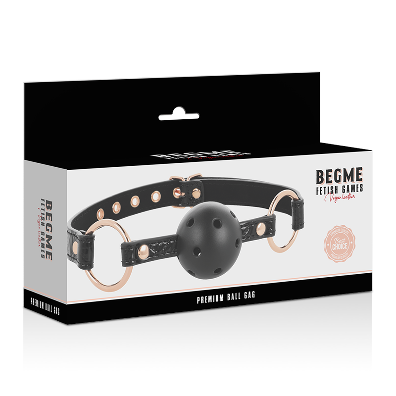 BEGME - BLACK EDITION MORDAZA CUERO VEGANO - Imagen 4