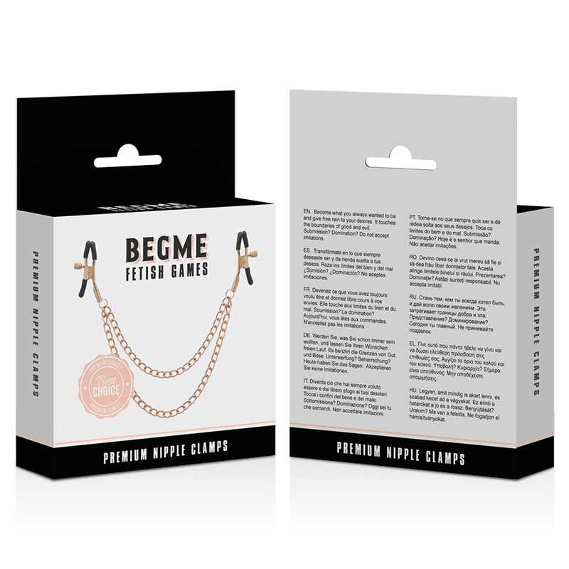 BEGME - BLACK EDITION PINZAS PEZONES CON CADENA - Imagen 3
