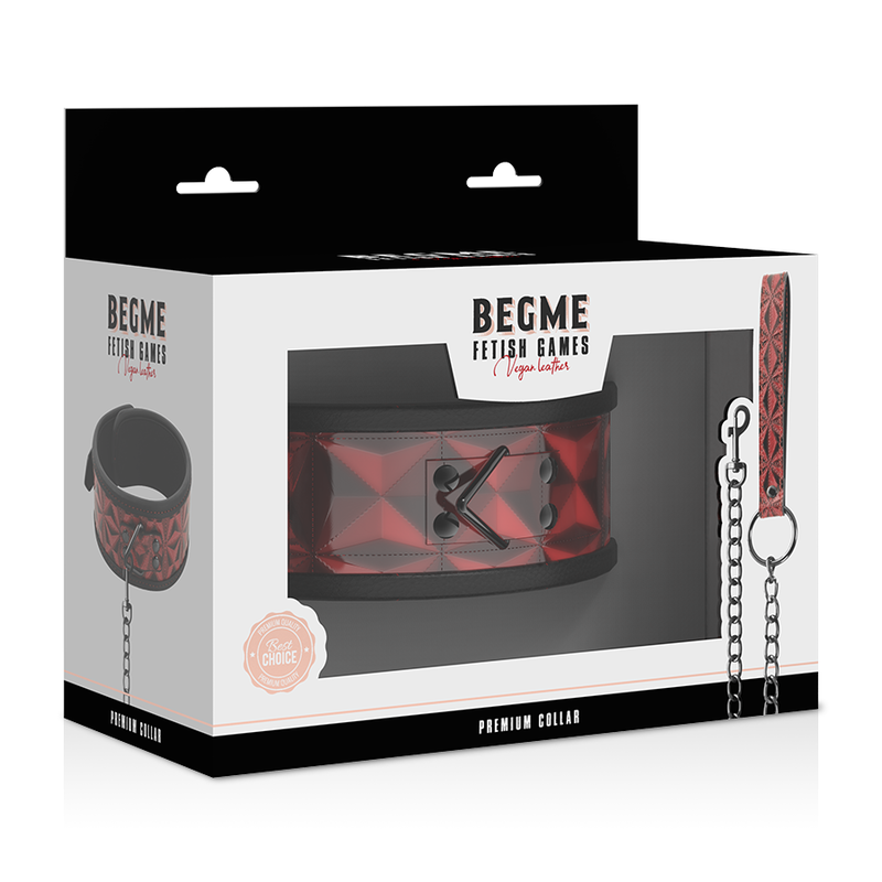 BEGME - RED EDITION COLLAR CUERO VEGANO CON FORRO DE NEOPRENO - Imagen 2