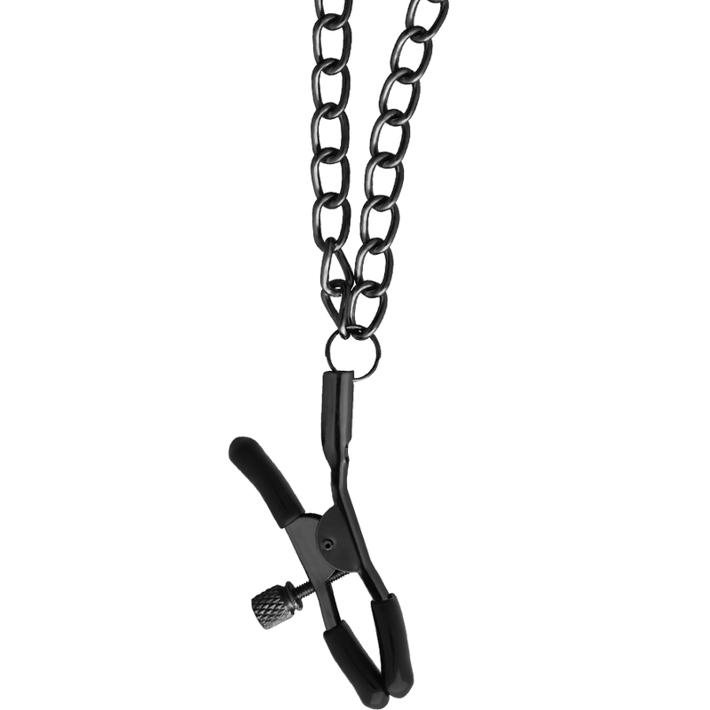 BEGME - RED EDITION COLLAR CON CADENAS Y PINZAS PEZONES CON FORRO DE NEOPRENO - Imagen 5