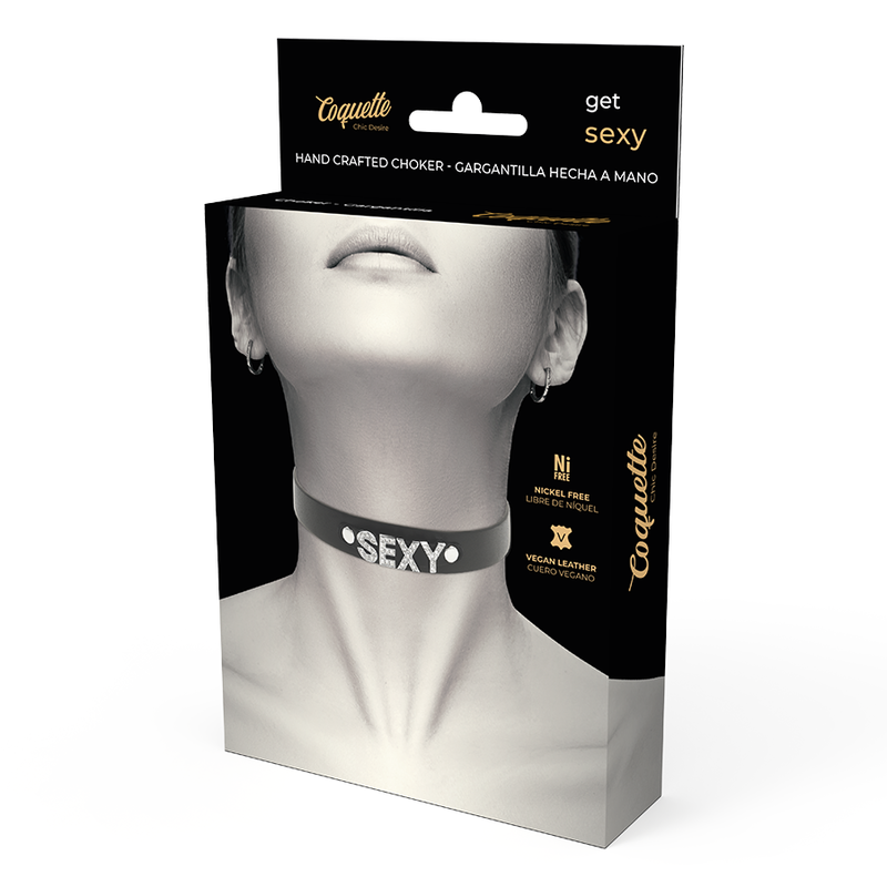 COQUETTE CHIC DESIRE - CHOKER CUERO VEGANO SEXY - Imagen 3