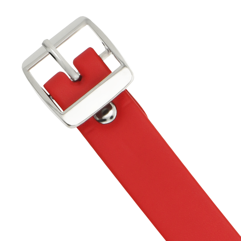 COQUETTE CHIC DESIRE - COLLAR CUERO VEGANO ROJO ACCESORIO WOMAN FETISH - Imagen 3