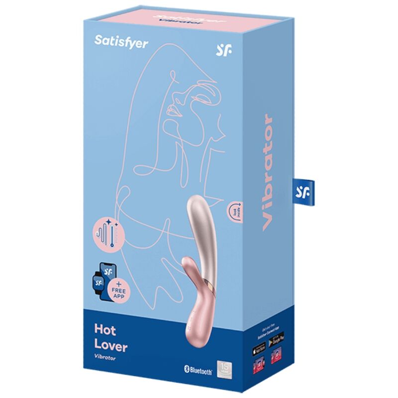 SATISFYER - HOT LOVER VIBRADOR ROSA & BEIGE - Imagen 3