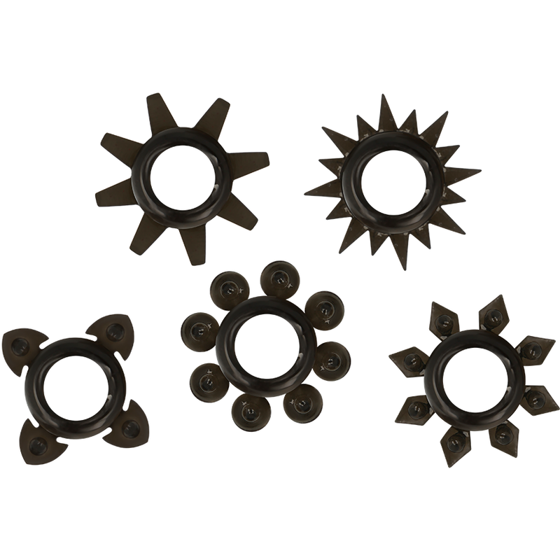 OHMAMA - SET 5 ANILLOS SILICONA TESTÍCULOS Y PENE - Imagen 2