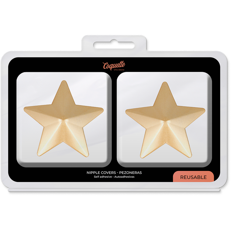 COQUETTE CHIC DESIRE - CUBRE PEZONES METAL ESTRELLAS - Imagen 2