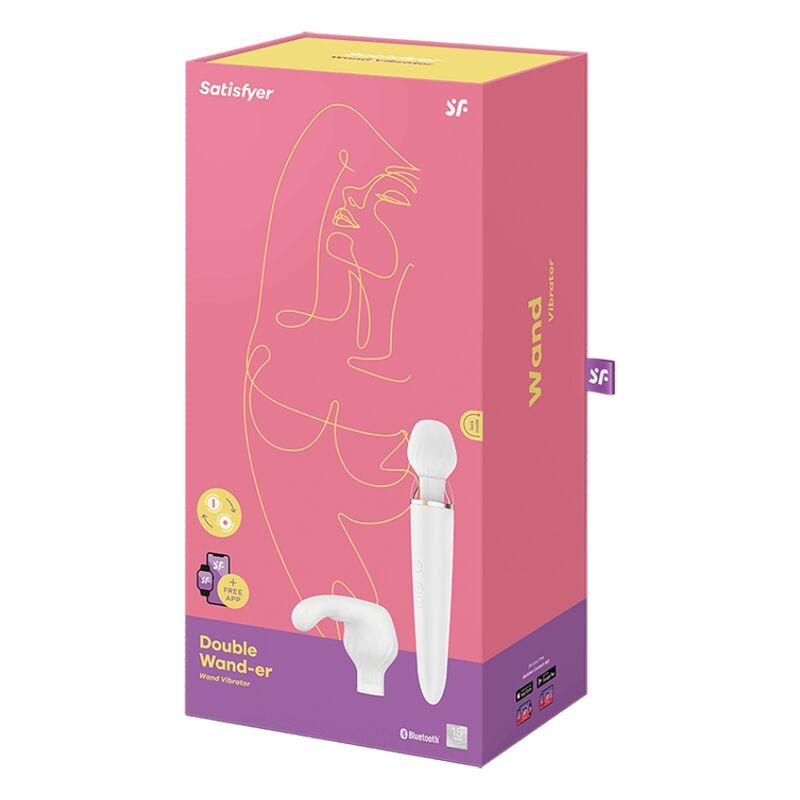 SATISFYER - DOUBLE WANDER APP BLANCO - Imagen 4