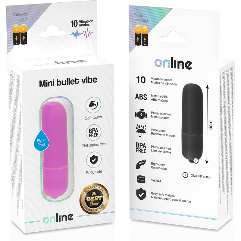 ONLINE - MINI BALA VIBRADORA LILA - Imagen 4