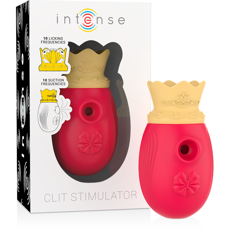 INTENSE - ESTIMULADOR CLÍTORIS 10 MODOS DE SUCCIÓN Y LICKING - ROJO - Imagen 2