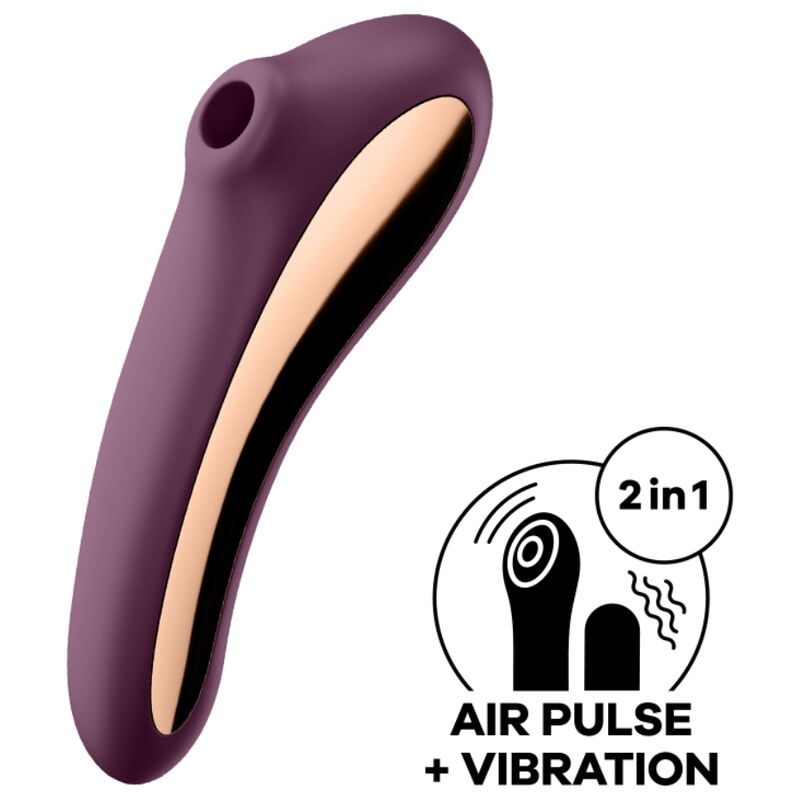 SATISFYER - DUAL KISS ESTIMULADOR CLITORIS PURPURA - Imagen 4