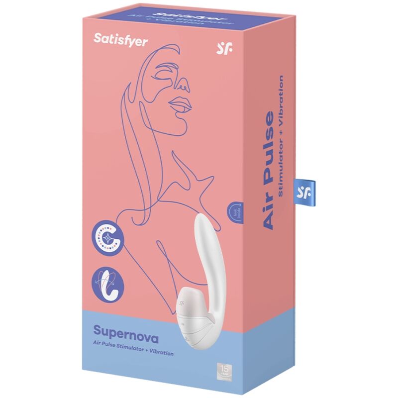 SATISFYER SUPERNOVA ESTIMULADOR Y VIBRADOR - ROSA - Imagen 2
