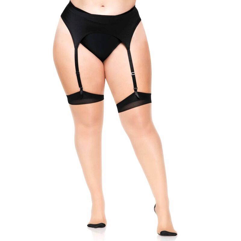 LEG AVENUE - MEDIAS NUDE CON TACON CUBANO Y COSTURA TRASERA PLUS - Imagen 3