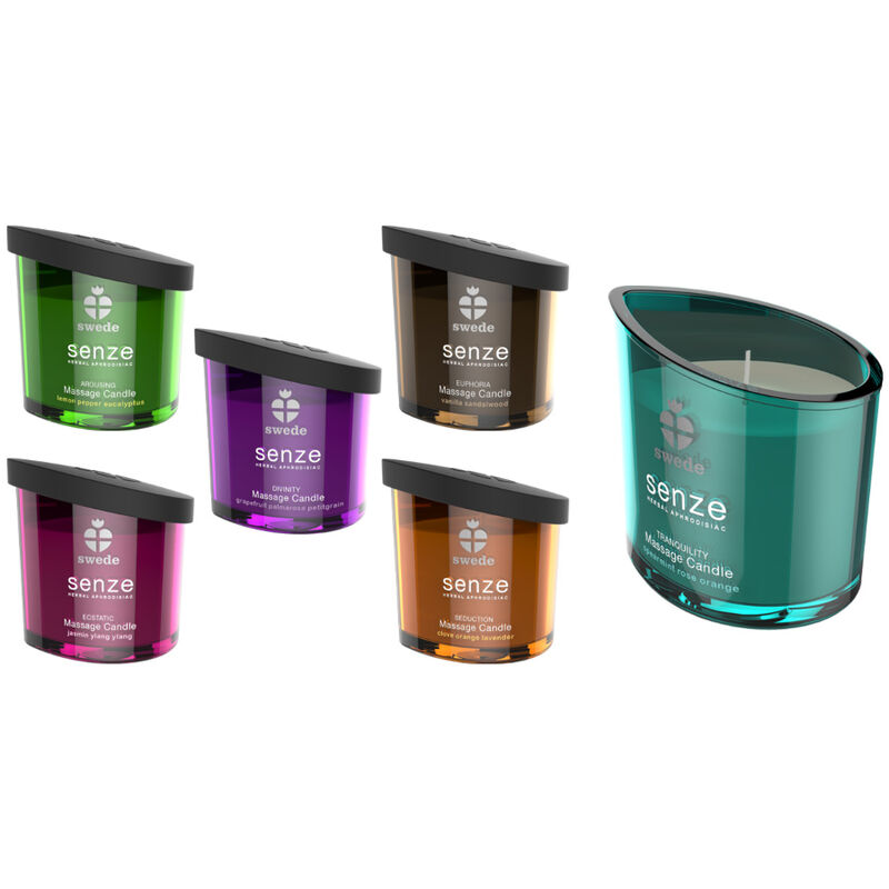 SWEDE - SENZE TRANQUILITY VELA MASAJE - HIERBABUENA, ROSA, NARANJA - Imagen 2
