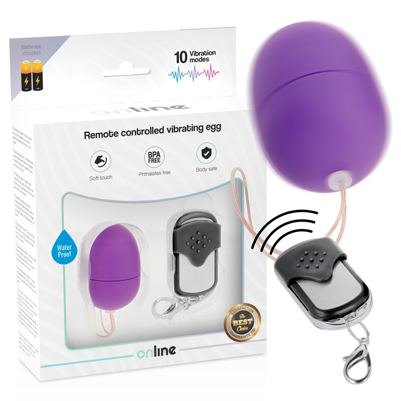 ONLINE - HUEVO VIBRADOR CONTROL REMOTO S LILA - Imagen 4
