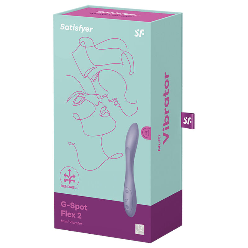 SATISFYER - G-SPOT FLEX 2 MULTI VIBRADOR MORADO - Imagen 3