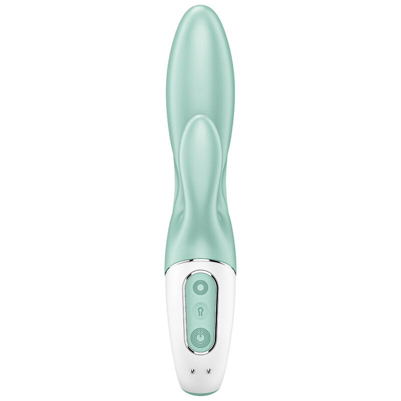 SATISFYER - AIR PUMP BUNNY 5+ VIBRADOR RABBIT INFLABLE APP VERDE - Imagen 2