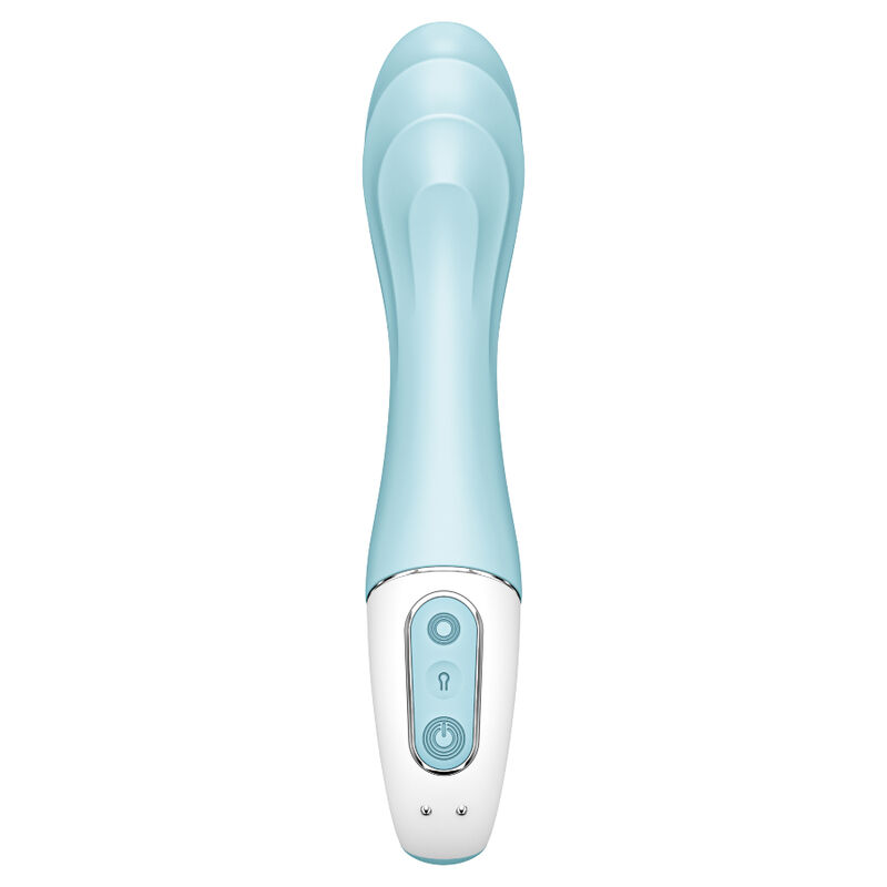 SATISFYER - AIR PUMP VIBRATOR 5+ VIBRADOR PUNTO G INFLABLE APP AZUL - Imagen 3