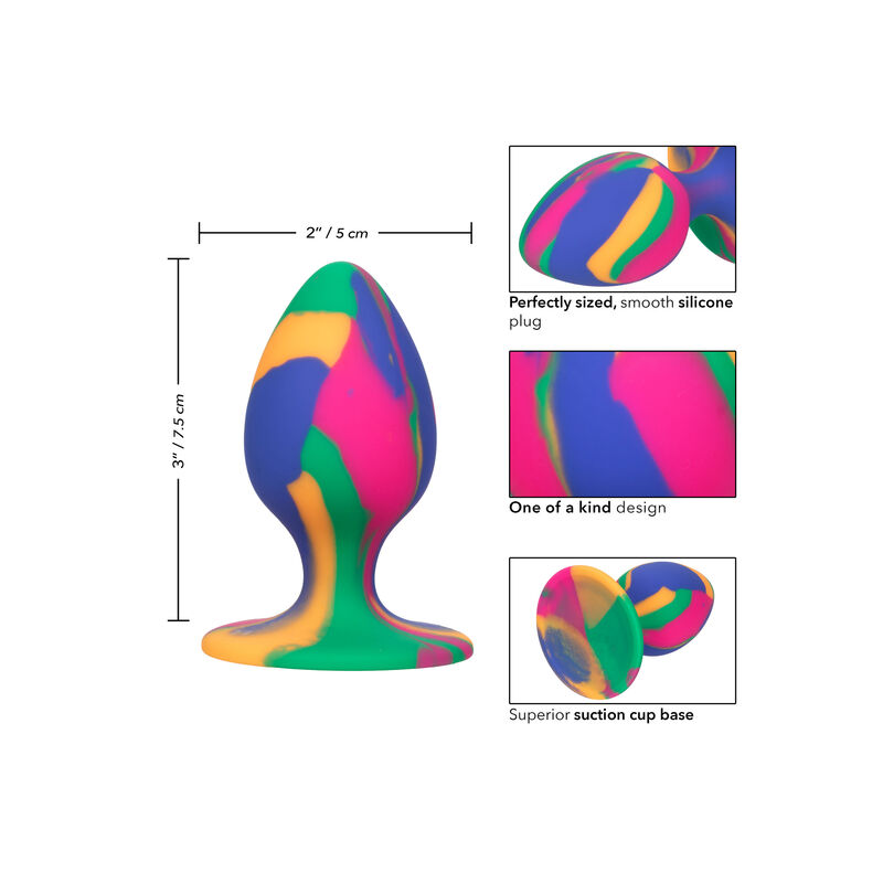 CALEXOTICS - CHEEKY MEDIUM TIE-DYE PLUG ANAL - Imagen 4