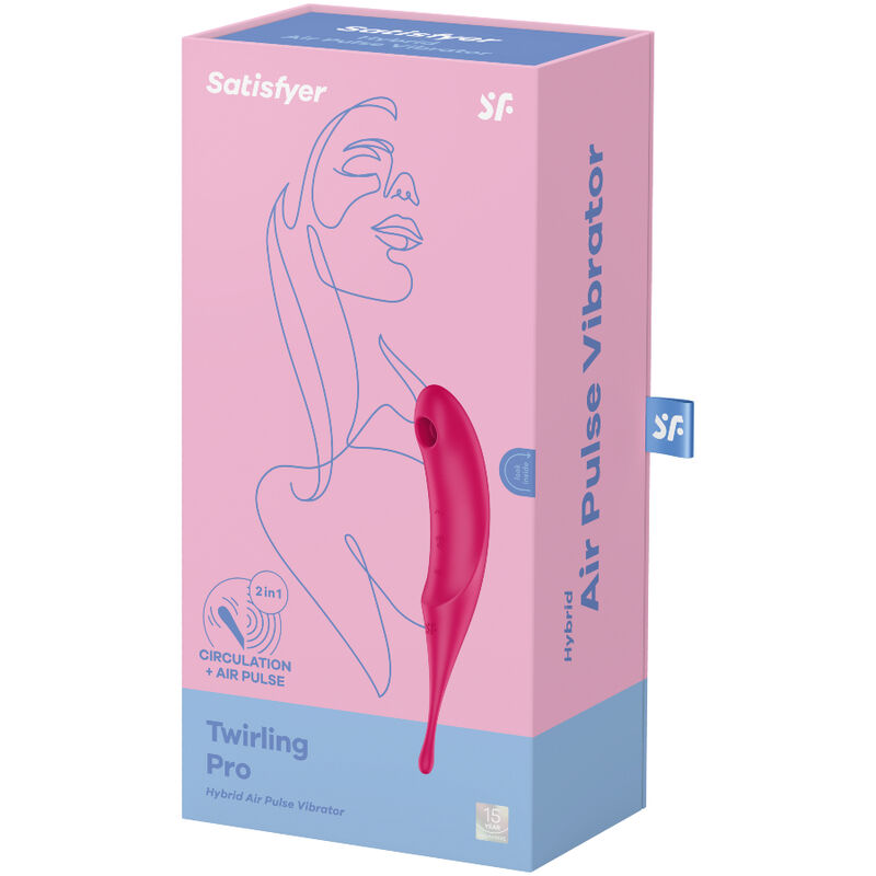 SATISFYER TWIRLING PRO ESTIMULADOR Y VIBRADOR - ROJO - Imagen 2
