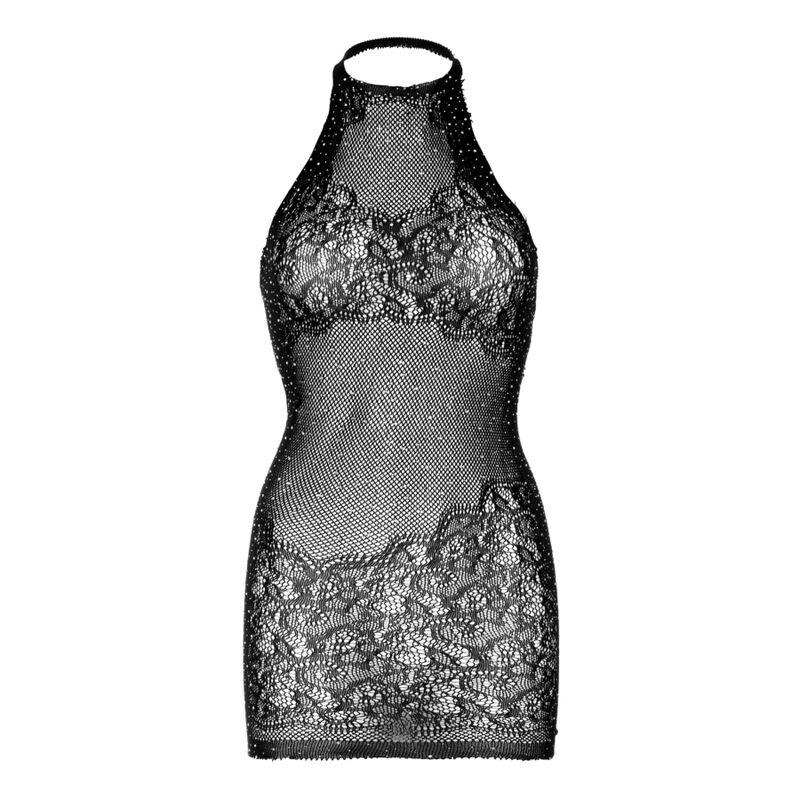 LEG AVENUE - MINI VESTIDO CON PEDRERÍA TALLA ÚNICA - BLANCO - Imagen 2