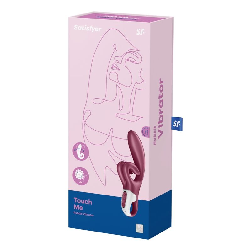 SATISFYER - TOUCH ME VIBRADOR RABBIT ROJO - Imagen 4