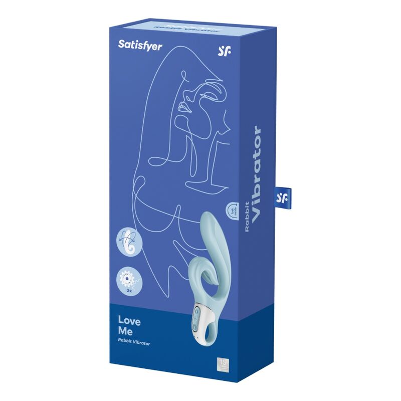 SATISFYER - LOVE ME VIBRADOR RABBIT ROJO - Imagen 5