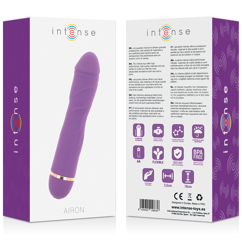 INTENSE - AIRON 20 SPEEDS SILICONE LILA - Imagen 3