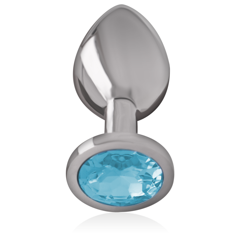INTENSE - PLUG ANAL METAL ALUMINIO CON CRISTAL AZUL TALLA S - Imagen 4