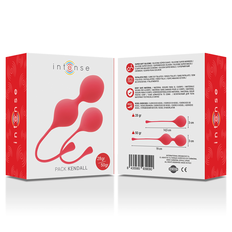 INTENSE - BOLAS KEGEL PACK KENDALL ROJO - Imagen 2