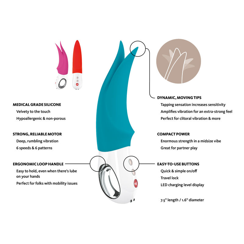 FUN FACTORY - VOLTA G5 CLITORAL VIBRADOR PETROL - Imagen 11