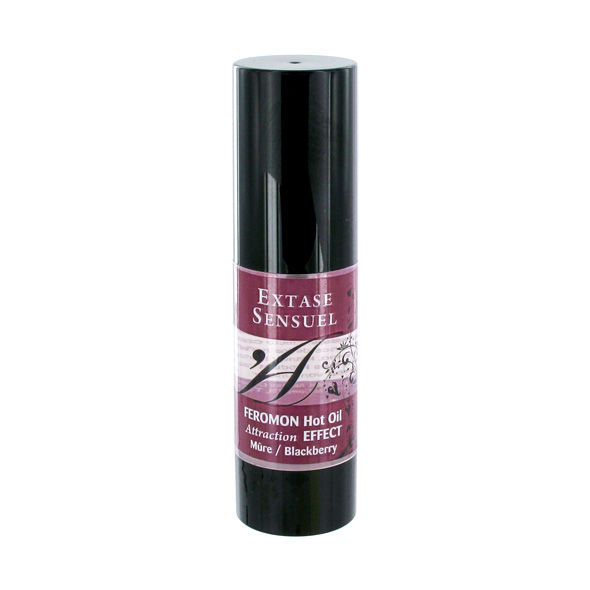 EXTASE SENSUAL - ACEITE MASAJE EFECTO CALOR CON FEROMONAS MORA 30 ML - Imagen 2