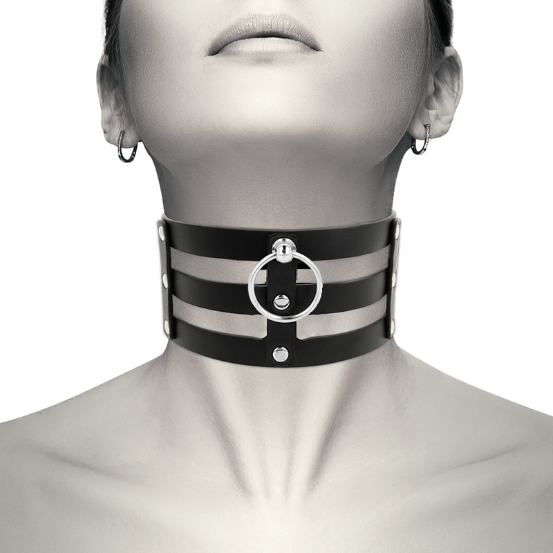 COQUETTE CHIC DESIRE - CHOKER CUERO VEGANO ESTILO FETISH - Imagen 7
