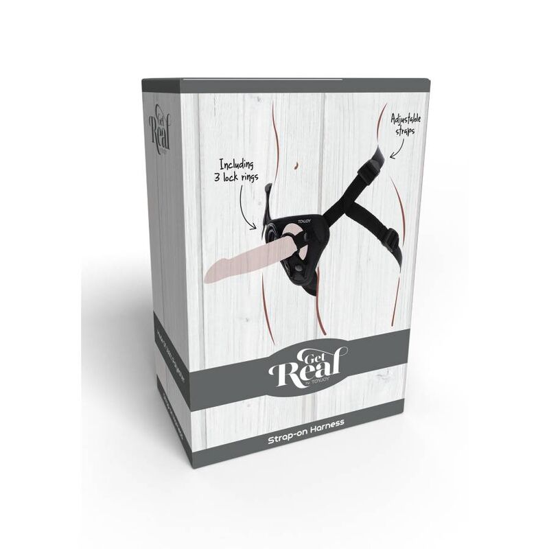 GET REAL - STRAP-ON HARNÉS NEGRO - Imagen 9