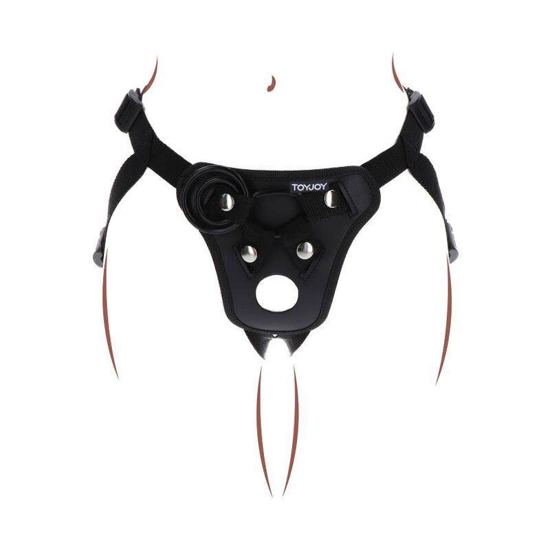 GET REAL - STRAP-ON PLEASURE HARNÉS NEGRO - Imagen 8