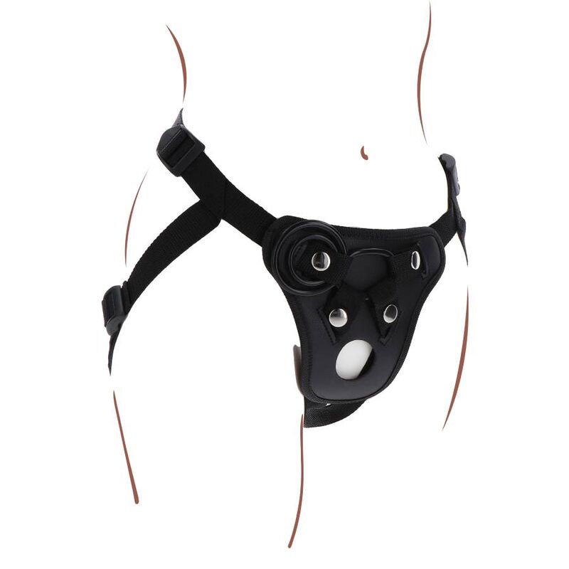 GET REAL - STRAP-ON PLEASURE HARNÉS NEGRO - Imagen 3