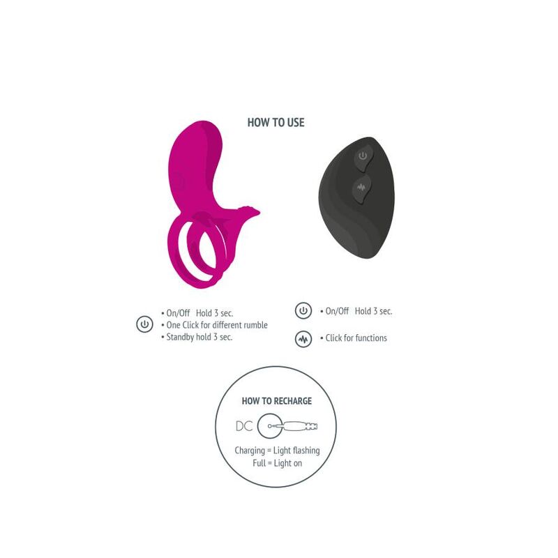 XOCOON - ANILLO VIBRADOR PARA PAREJAS FUCSIA - Imagen 2
