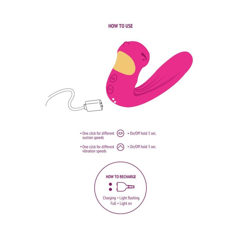 XOCOON - CELESTIAL LOVE VIBE ESTIMULADOR FUCSIA - Imagen 6