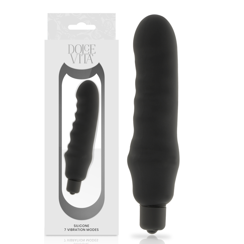DOLCE VITA - GENIUS VIBRADOR SILICONA NEGRO - Imagen 4