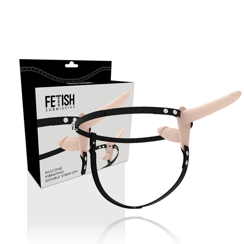 FETISH SUBMISSIVE HARNESS - DOBLE PENETRACIÓN VIBRADOR FLESH UP - Imagen 6