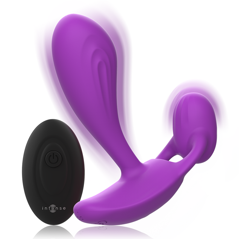 INTENSE - SHELLY DUO ANAL-PERINEO , VAGINAL-CLITORIS REMOTO MORADO - Imagen 5