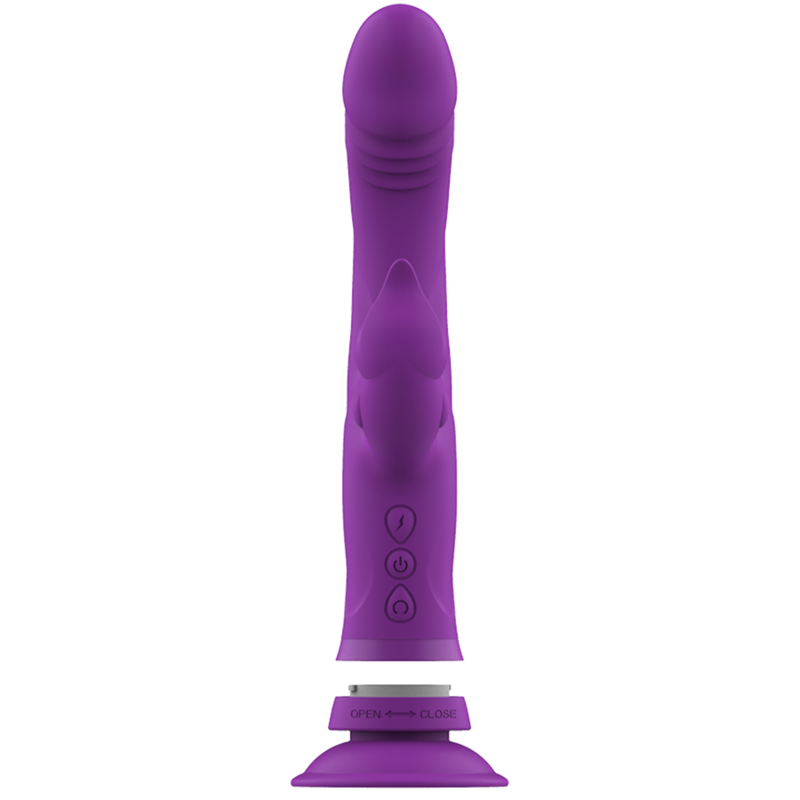 INTENSE - CASANOVA VIBRADOR RABBIT SILICONA TRIPLE MOTOR MORADO - Imagen 3