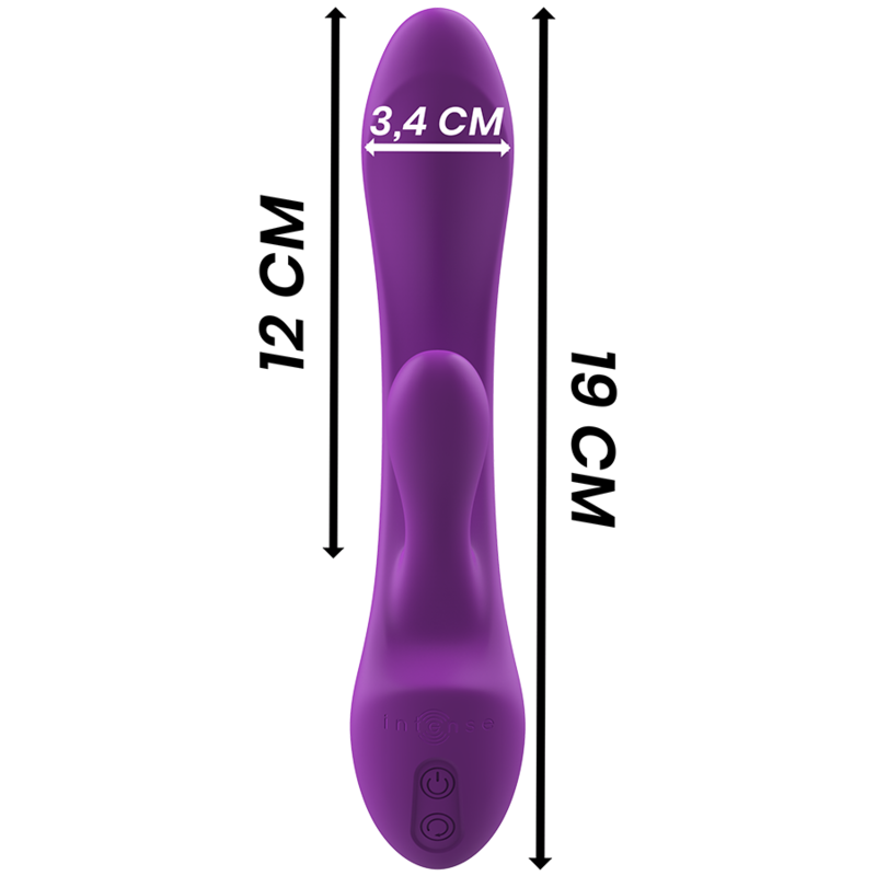 INTENSE - LUIGI VIBRADOR RABBIT SILICONA LIQUIDA MORADO - Imagen 3