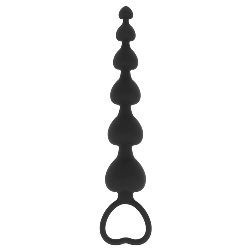 BLACK&SILVER - MILA CADENA ANAL DE CORAZONES 18 CM - Imagen 5