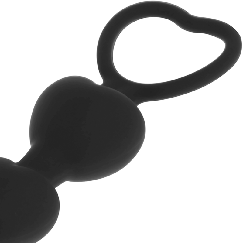 BLACK&SILVER - MILA CADENA ANAL DE CORAZONES 18 CM - Imagen 4