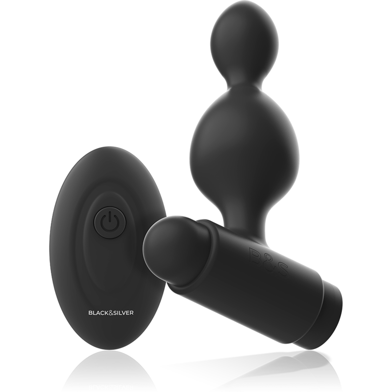 BLACK&SILVER - TUCKER PEQUEÑO PLUG ANAL SILICONA CONTROL REMOTO - Imagen 2