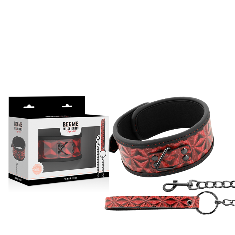 BEGME - RED EDITION COLLAR CUERO VEGANO CON FORRO DE NEOPRENO - Imagen 3